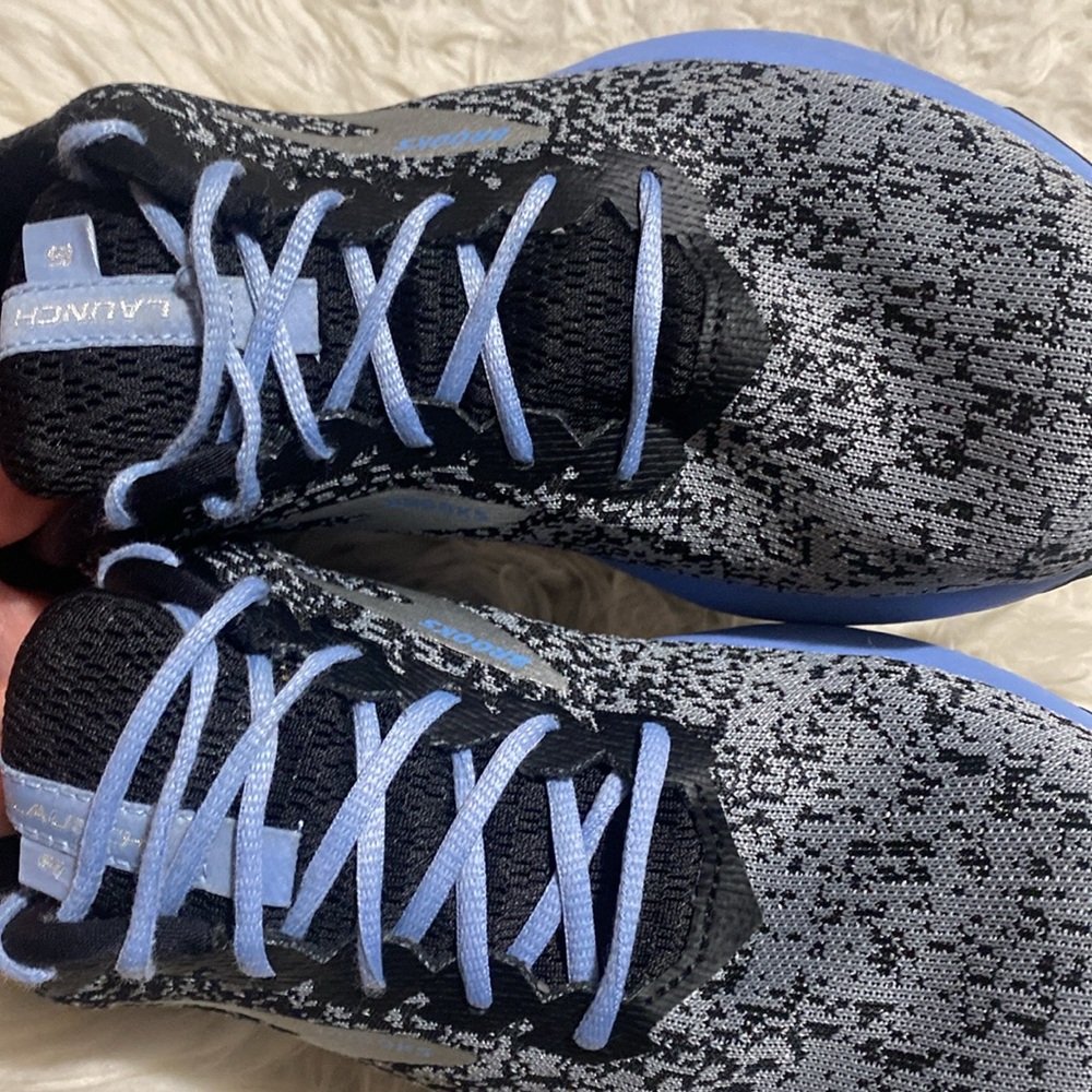 Brooks WOMENS Launch 6 Energize Blue Gray Running Athletic Lace Up Shoes 9.5 - Picture 7 of 10